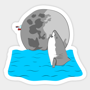 Shark in the Water Sticker